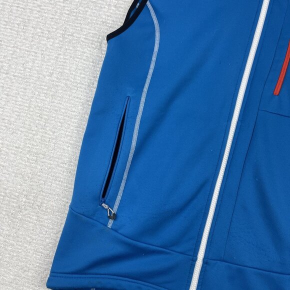 EIDER France Soft Shell Vest Light weigh Windbreaker Men's M Blue Hiking Read* - Picture 3 of 16